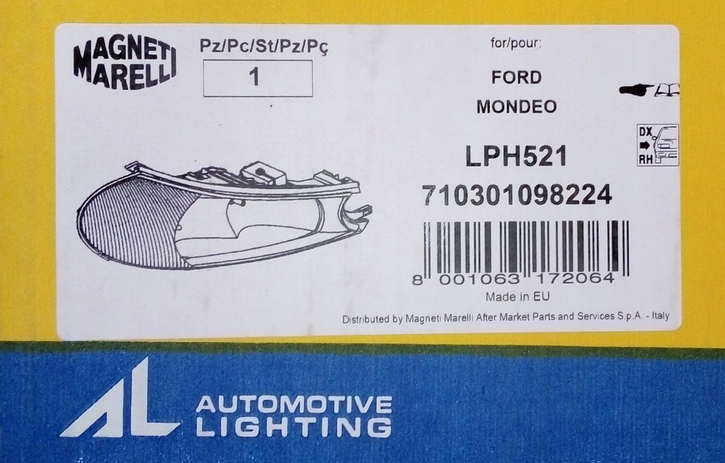 Magneti marelli фара правый ford mondeo ii Оригинал