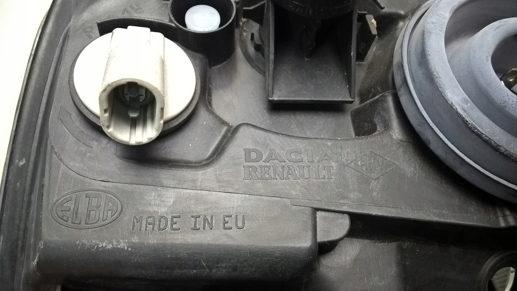 фото №12, Dacia logan lift 2008-2013 лампа фара правий оригінальний номер eu 8200744753