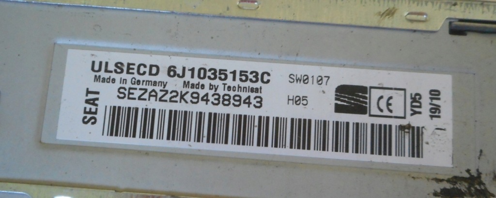 фото №3, Seat ibiza iv 08-12 радио cd mp3 6j1035153c