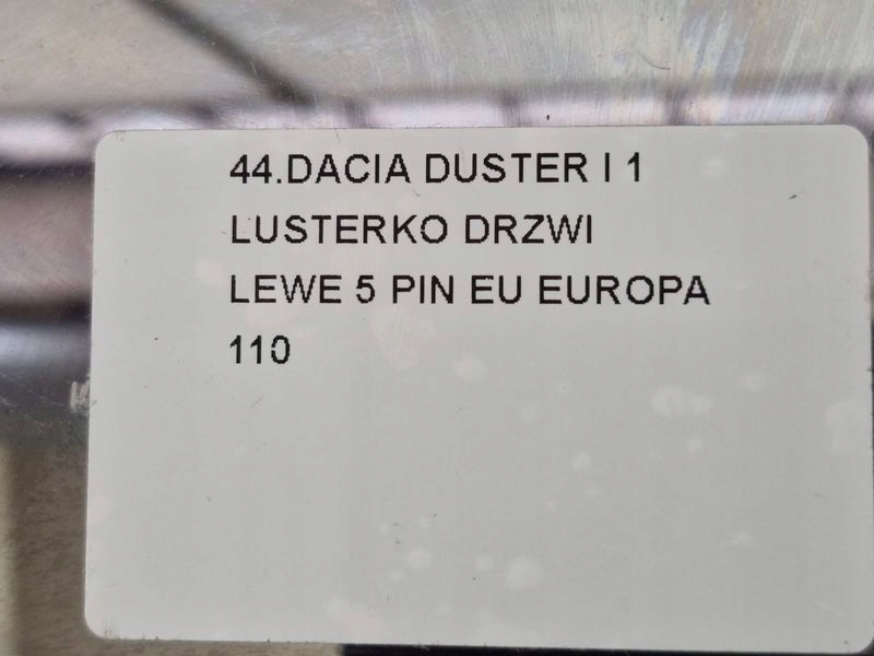 фото №11, Dacia duster i 1 дзеркало двері ліва 5 pin eu europa