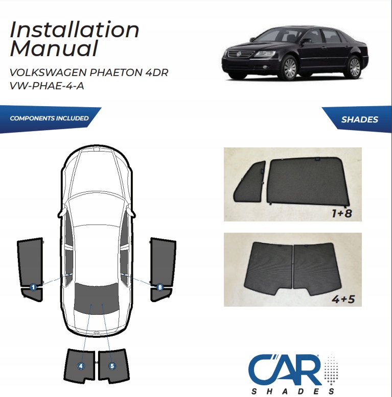 фото №15, Шторки сонячні vw phaeton захист шторка сонцезахисні