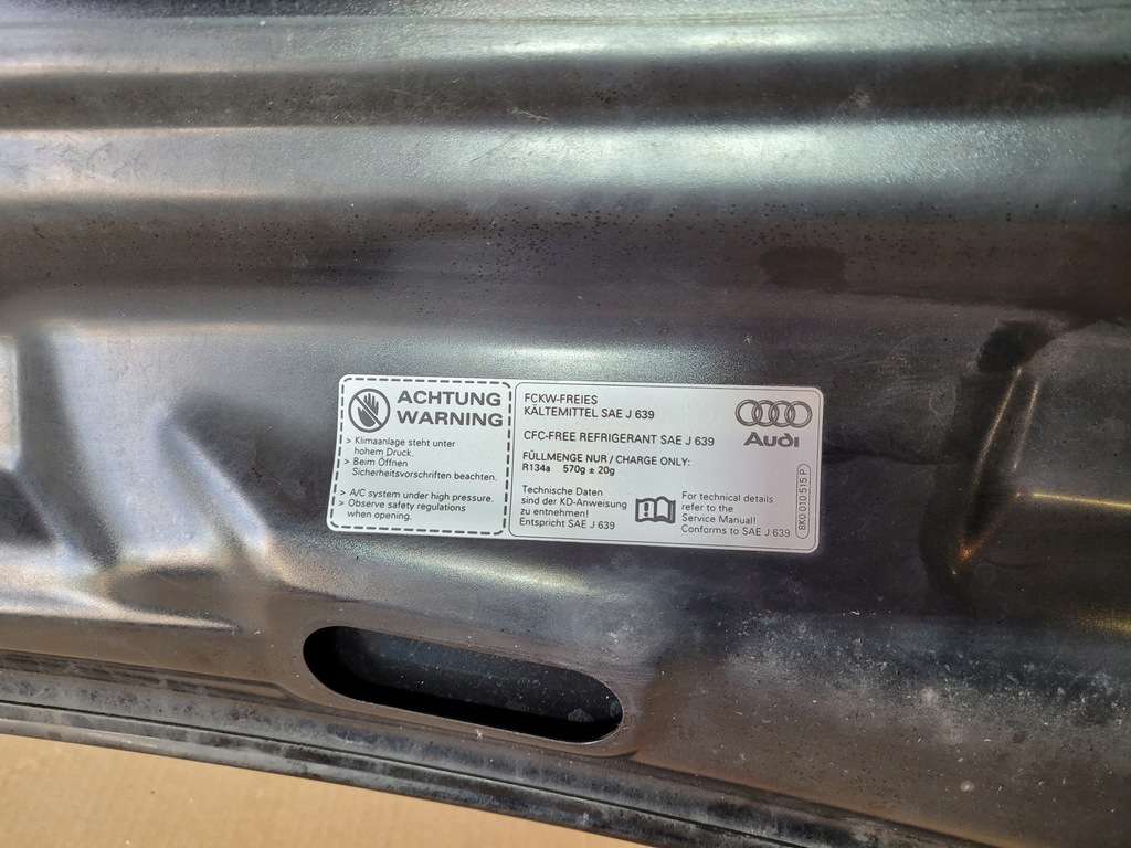 фото №7, Audi q5 8r0 08-12r капот кришка двигуна