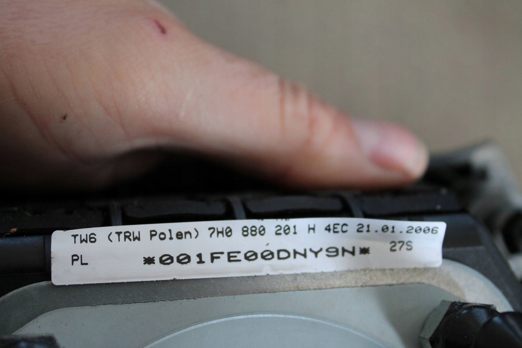 фото №2, Air bag подушка vw t5 7h0880201h