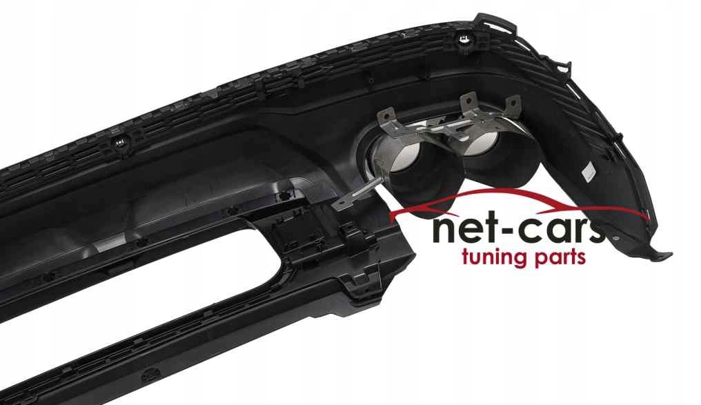 фото №9, Диффузор спойлер audi q7 20- lifting s line sq7 abt насадки чёрный блеск