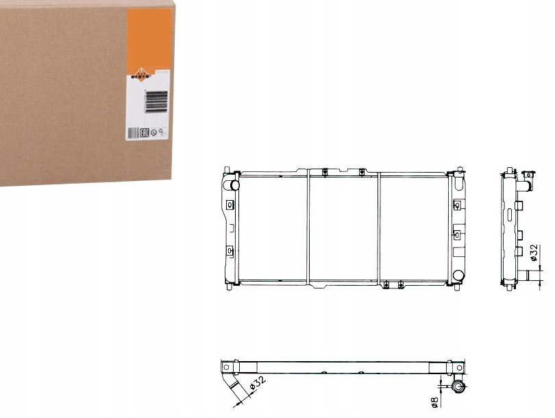 фото №1, Nrf радіатор mazda 323 mx-3 94-