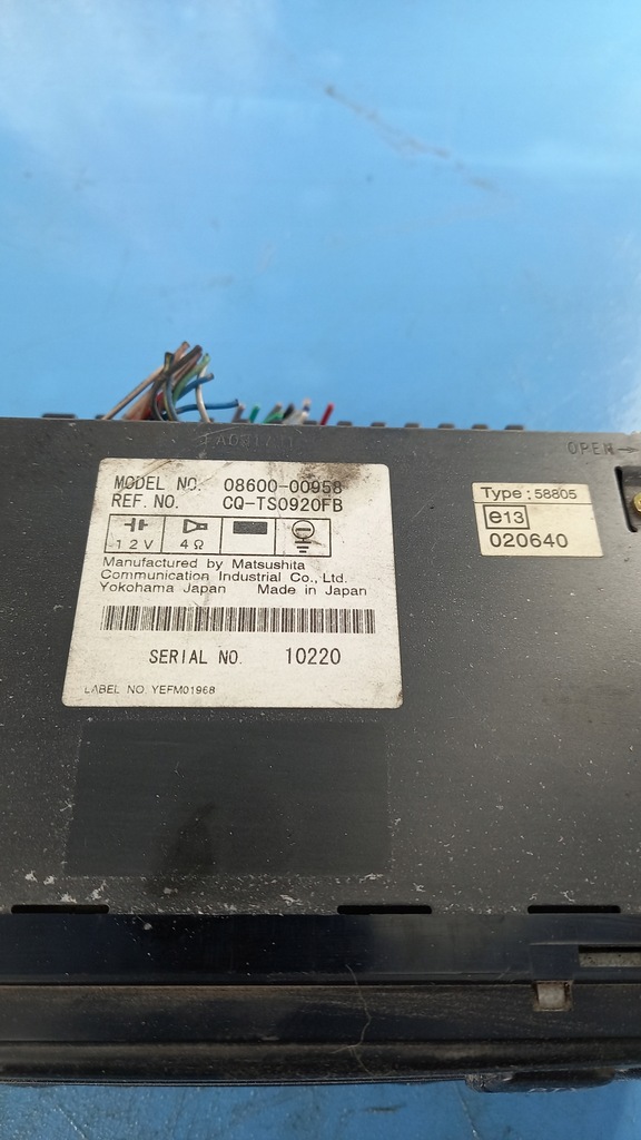 фото №4, Радіо toyota previa 01r 08600-00958