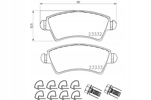 фото №1, Textar гальмівні колодки ham. peugeot перед 206