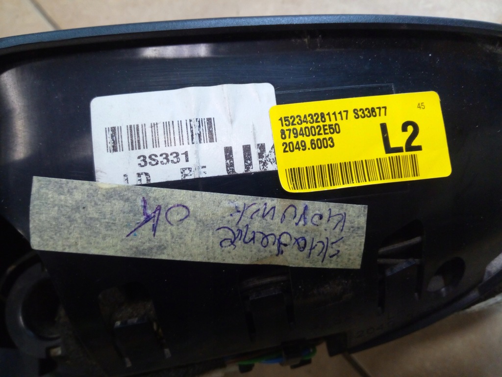 фото №7, Дзеркало toyota auris ii corolla e16 e18 ліва 9 pin 87940-02e50 oryg.