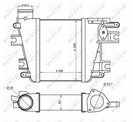 Nrf 30384 радиатор воздуха наддувочный в Украине
