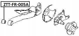 фото №2, Втулка передняя рычага задняя ford fiesta v jh 01-