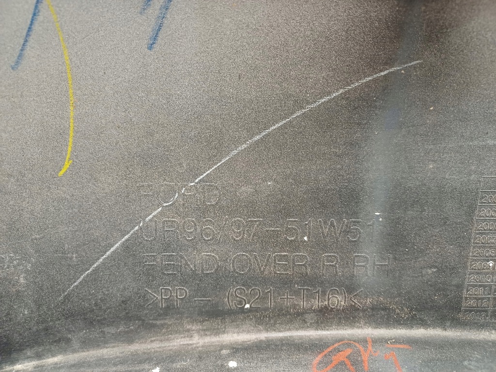 фото №7, Ford ranger 09- молдинг крила правий задня