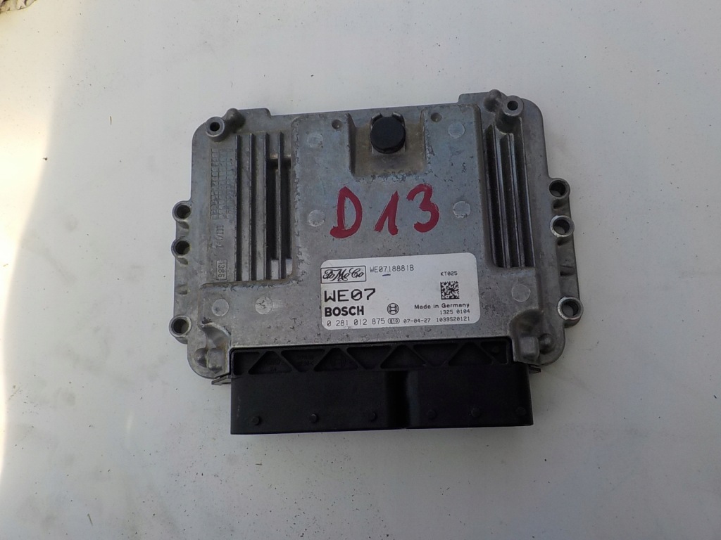 фото №1, Ford ranger ii 07r 3.0 tdci 156km бортовой компьютер двигателя we0718881b