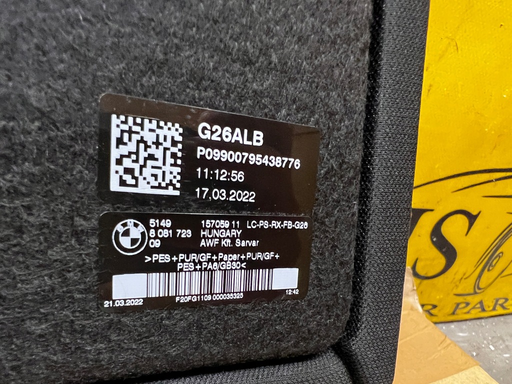 фото №8, Полиця кришки багажника задня задня bmw 4 gc g26 nowa oem