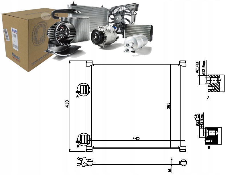фото №1, Nissens конденсатор кондиционера ford ka street ka 1