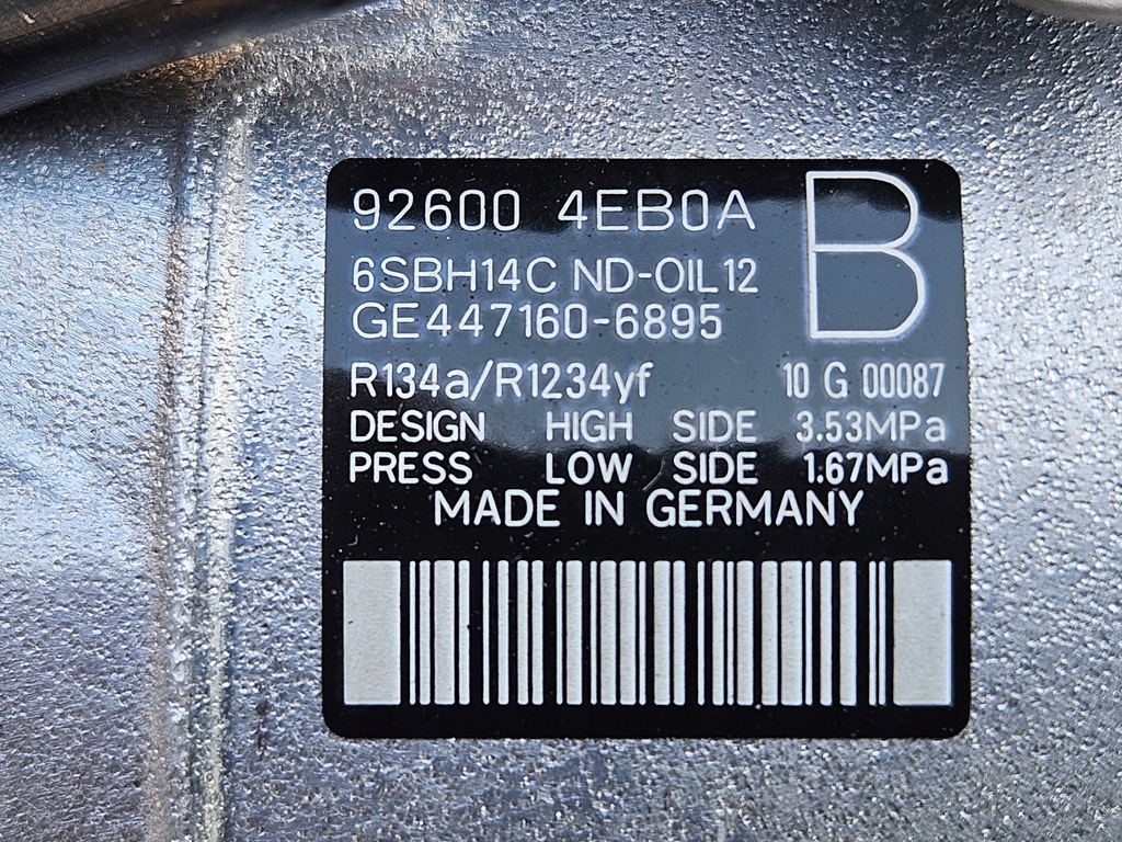 фото №7, Nissan qashqai juke renault captur компрессор кондиционера 926004eb0a новый