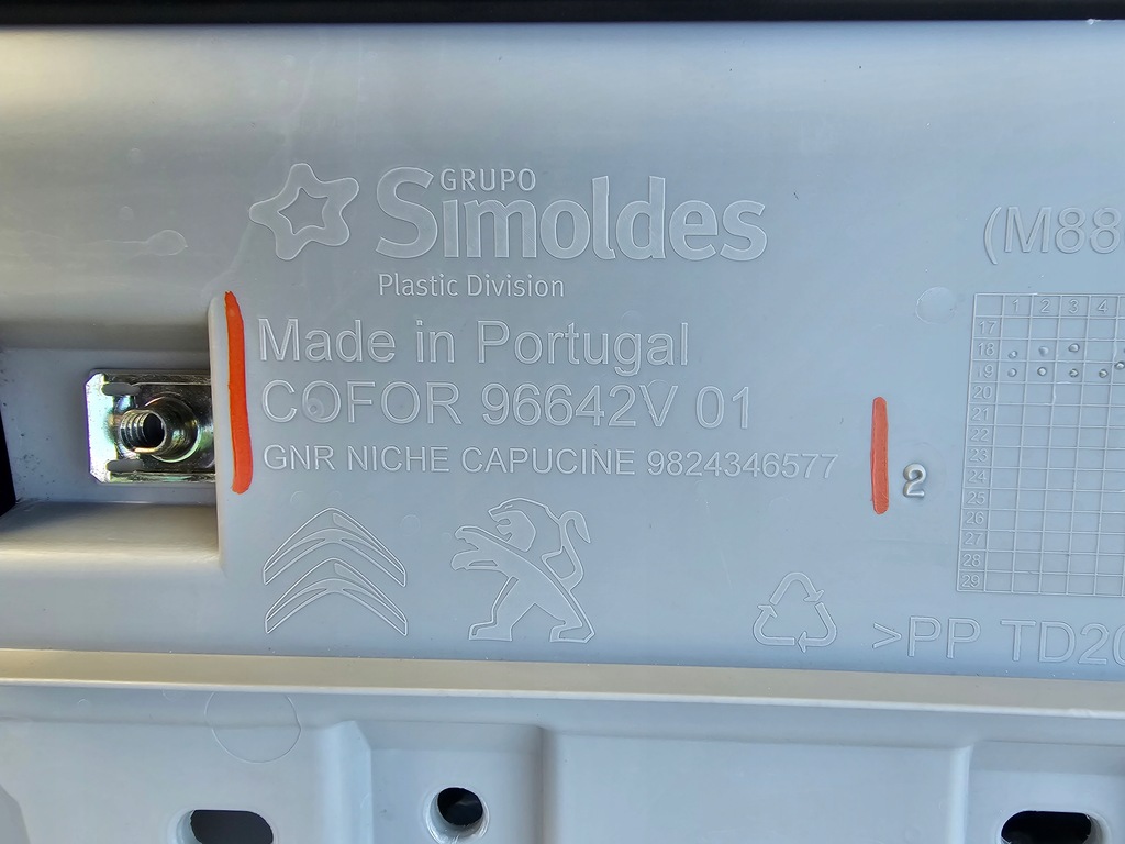 фото №8, Бардачок полка потолочный combo e berlingo iv partner iv #6801