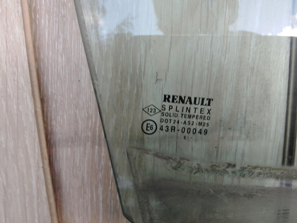 фото №2, Скло бічна права передня правий перед renault scenic ii