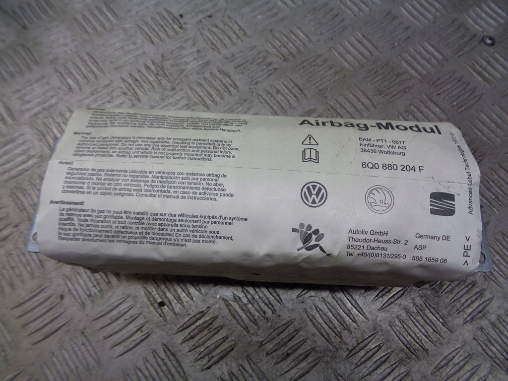 фото №1, Подушка подушка безопасности пассажира vw polo iv