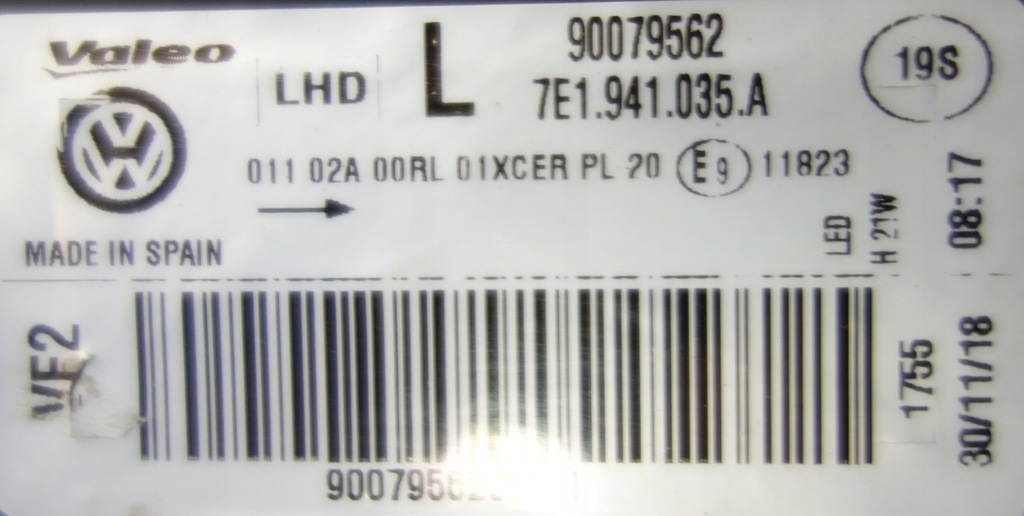 фото №16, Vw t6 multivan 2015-2019 full led 7e1941036a лампи перед передні