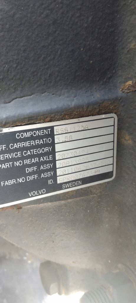 фото №2, Вкладиш міст volvo fl rss1125a 3.58