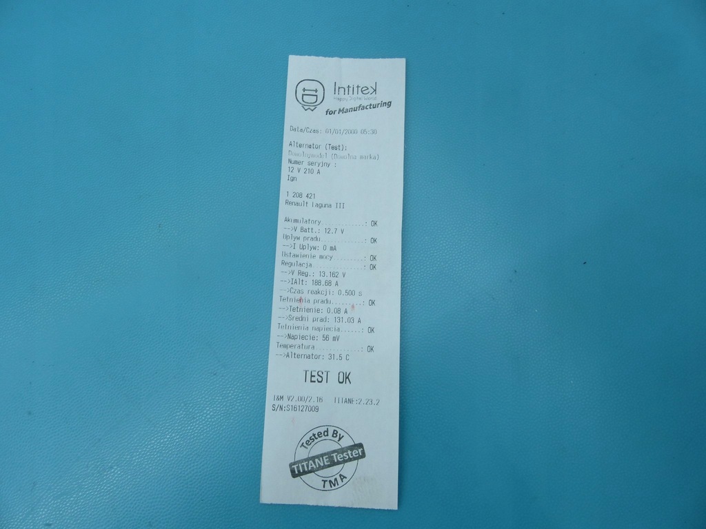 фото №5, Test генератор renault laguna iii 2.0 dci