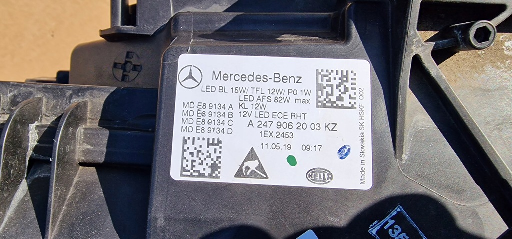 фото №6, Mercedes b-kl w247 a247 multibeam led лампа