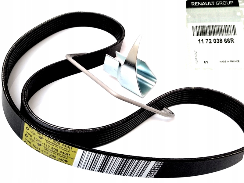 фото №1, Ремень оборудование 7pk1051 duster dokker 1.6 h4m oryg