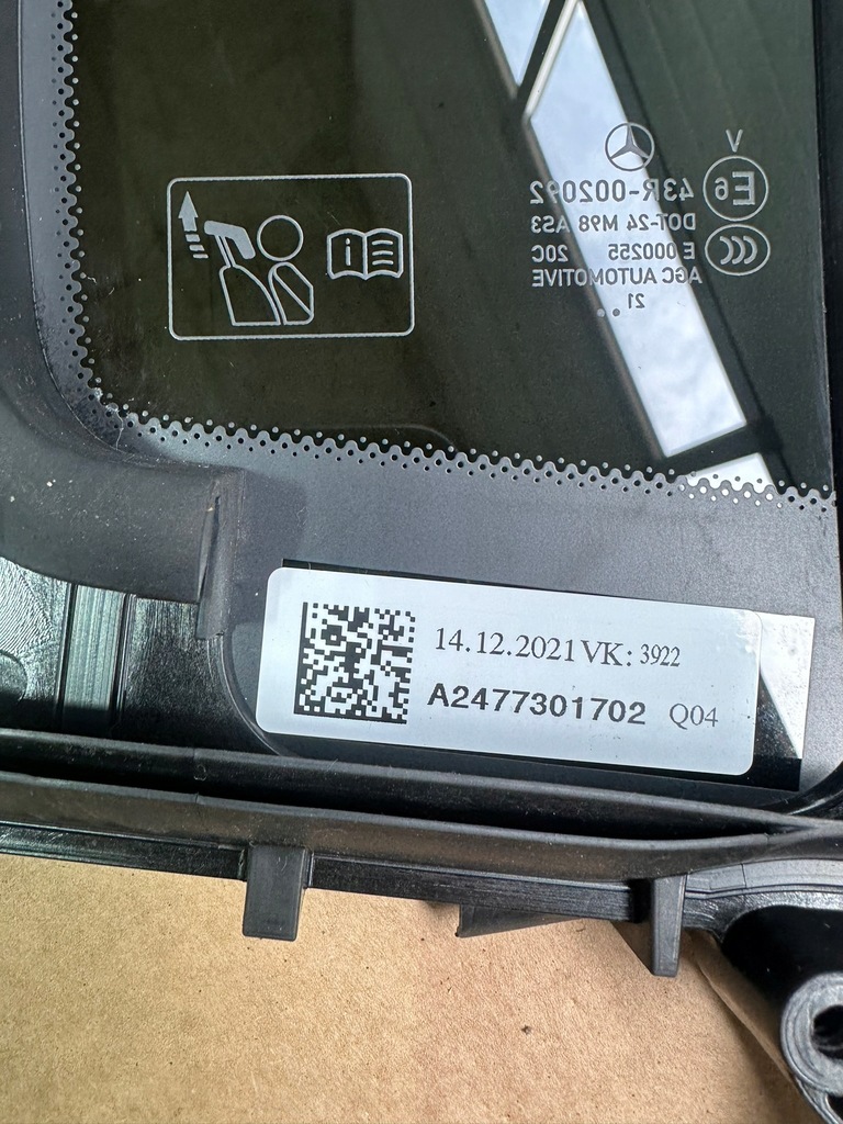 фото №6, Скло двері лівий задня, ліва задня mercedes eqa w243, h243, w247, h247, x247