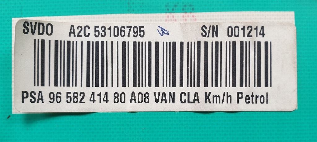 фото №7, Счетчик приборы peugeot 1007 9658241480 europa