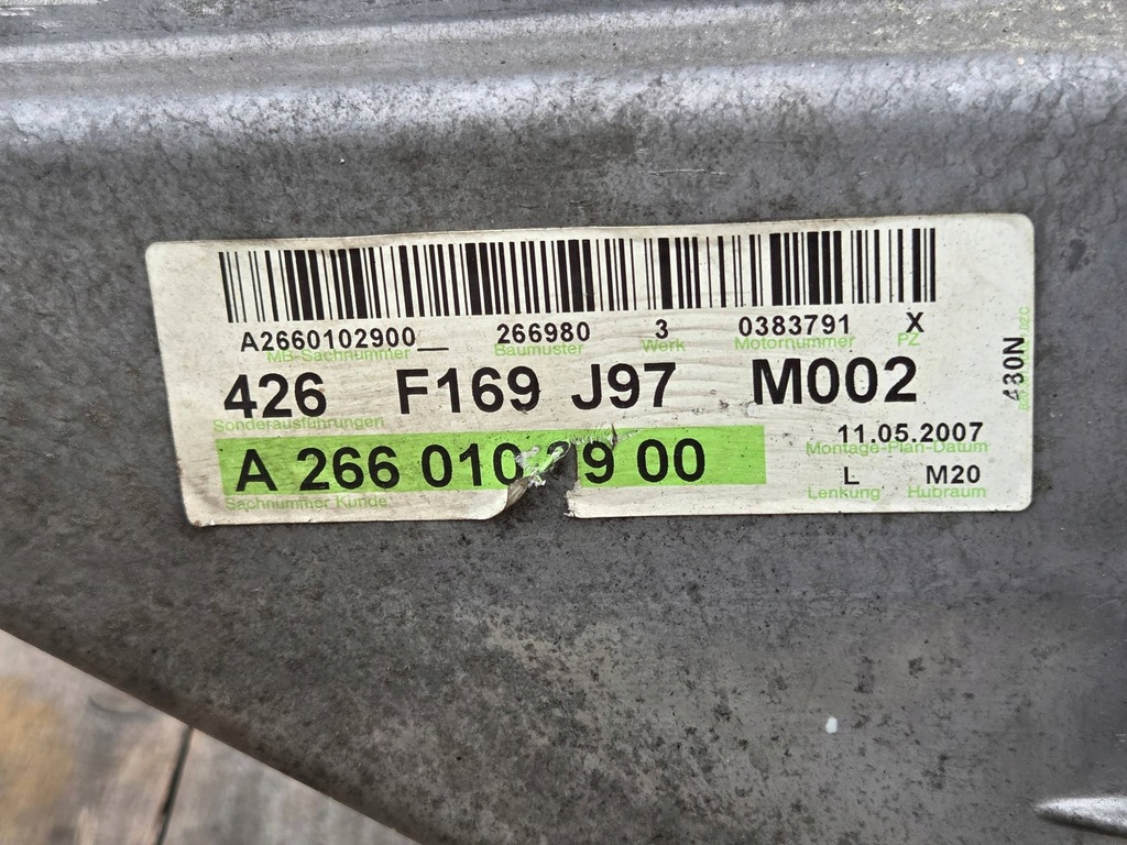 фото №13, Mercedes w169 w245 двигун 2.0turbo 193ps 266980 турбонагнітач каталізатор