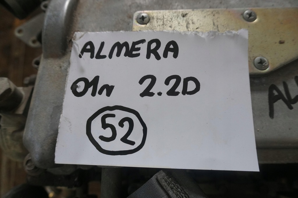 фото №11, Nissan almera n16 двигатель 2.2 di yd22ddt bn3a0 2001rok nr.52