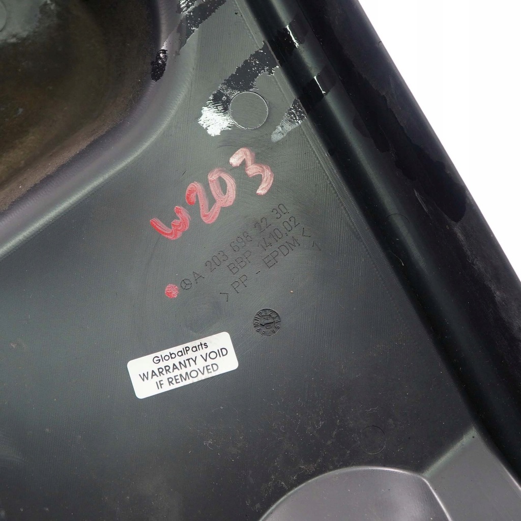 фото №10, Mercedes c clk w203 c209 захист бампера правий задня