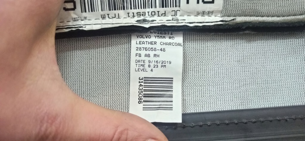 фото №4, Volvo v40 обшивка сидіння сидіння оббивка r-design