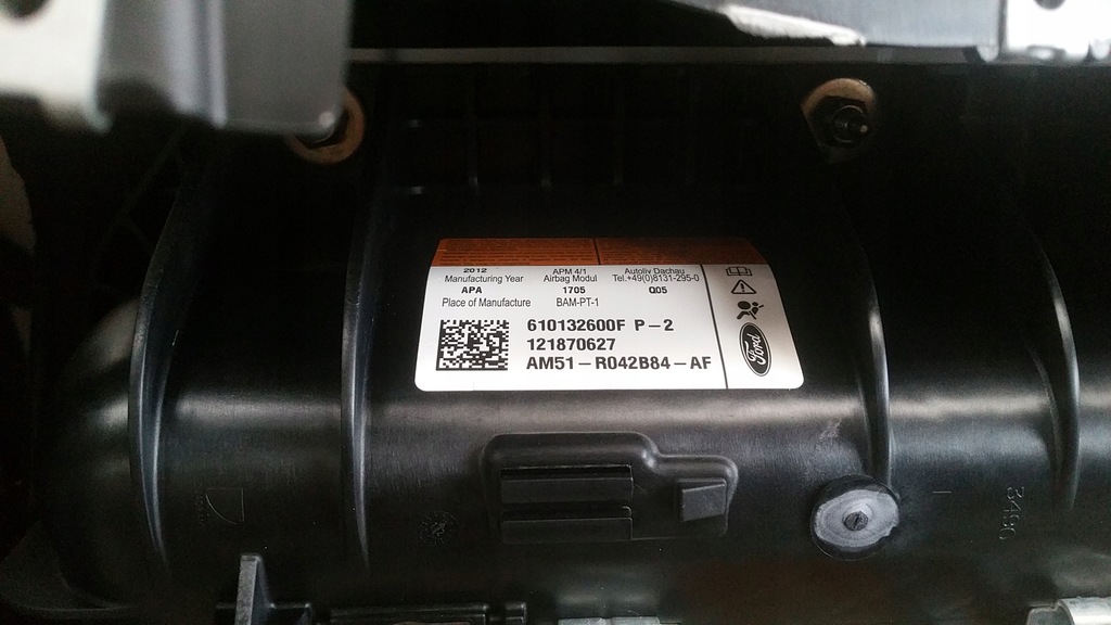 фото №13, Панель приладів консоль подушки безпеки ремені датчик kpl ford c-max