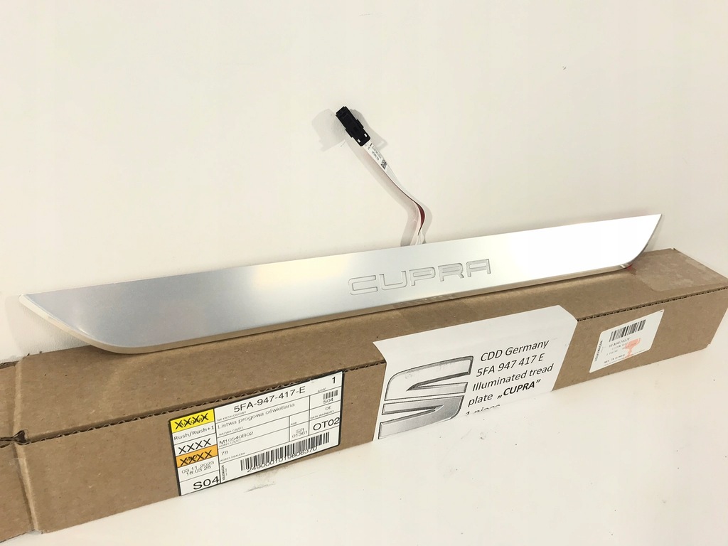 фото №11, Молдинг поріг підсвічена cupra 1 szt seat leon ateca оригінал 5fa947417e