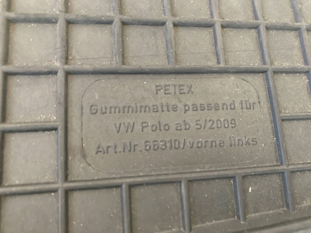 фото №9, Volkswagen polo v 6r 2015 комплект килимок килимки гумові