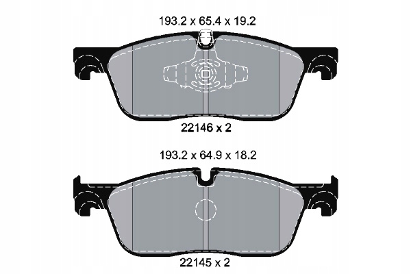 фото №2, Textar 2214601 набір гальмівних колодок гальмівних, гальма дискові
