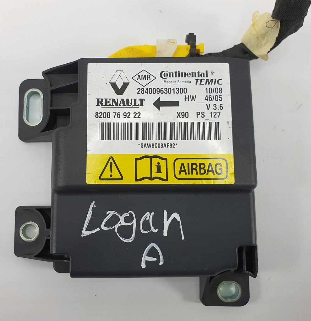 фото №1, Датчик air bag подушка безпеки dacia logan mcv i 8200769222