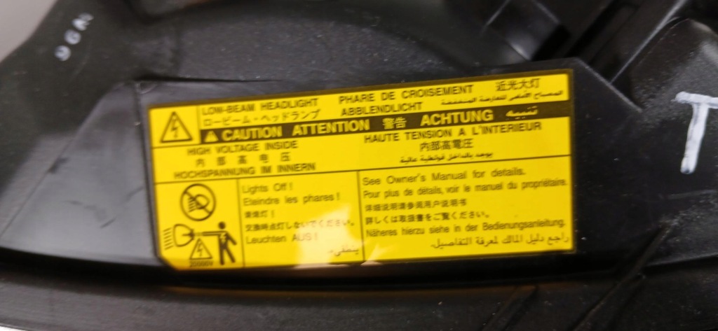 фото №15, Lexus es 330 04-06 лампа перед передня ліва ксенон oryg