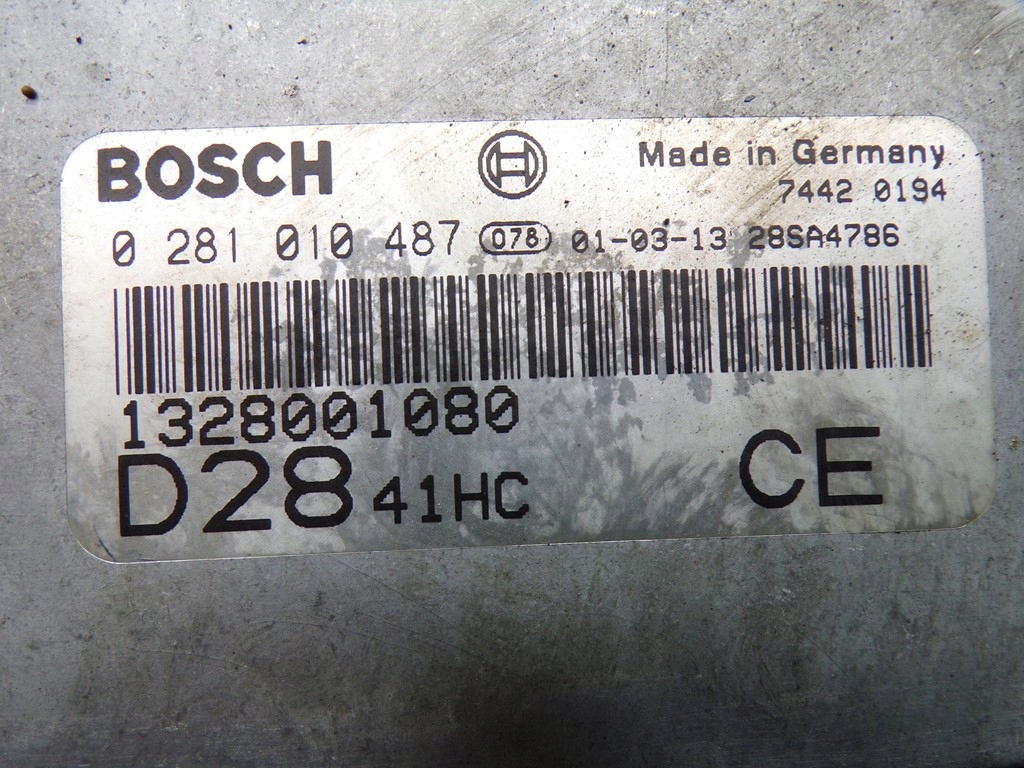 фото №8, Fiat ducato 2.8 hdi бортовой компьютер блок управления двигателя 0281010487