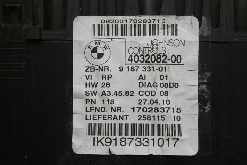 фото №7, Лічильник приладова панель bmw 1 e87 e82 e81 e88 fl 4032082 angil