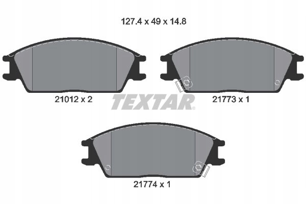 Купить Textar тормозные колодки ham. hyundai p. accent 94-05/getz 02-09/pony