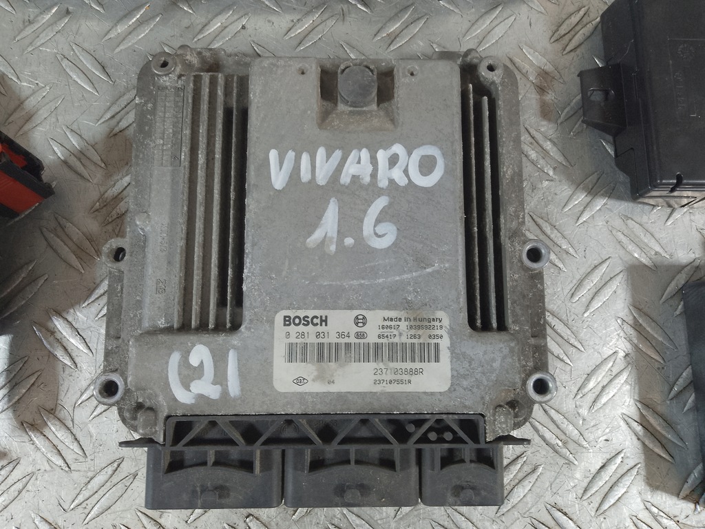 фото №5, Opel vivaro 1.6 15- бортовий комп'ютер блок керування двигуна 237103888r