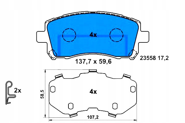 фото №1, Тормозные колодки тормозные subaru forester impreza legacy ii