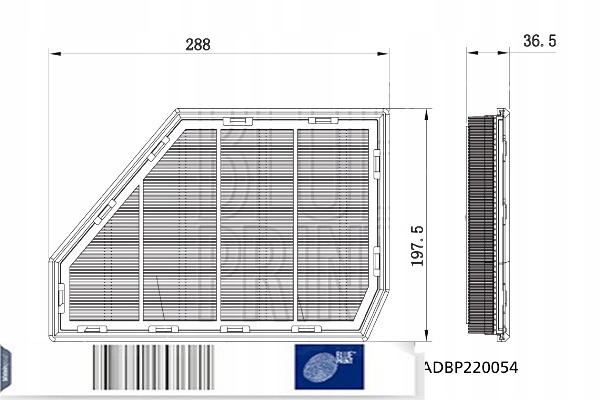 фото №13, Фильтр воздуха blue print adbp220054