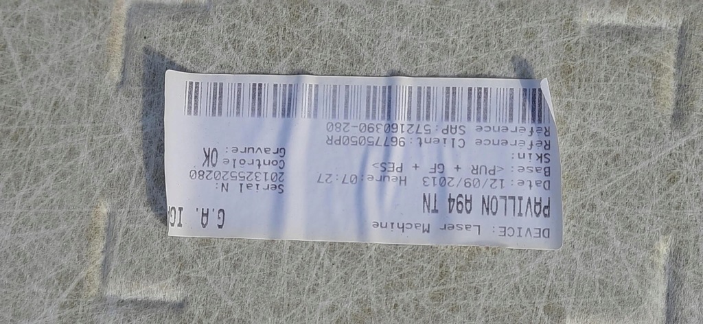 Потолок peugeot 2008 i 96775050pr с Разборки