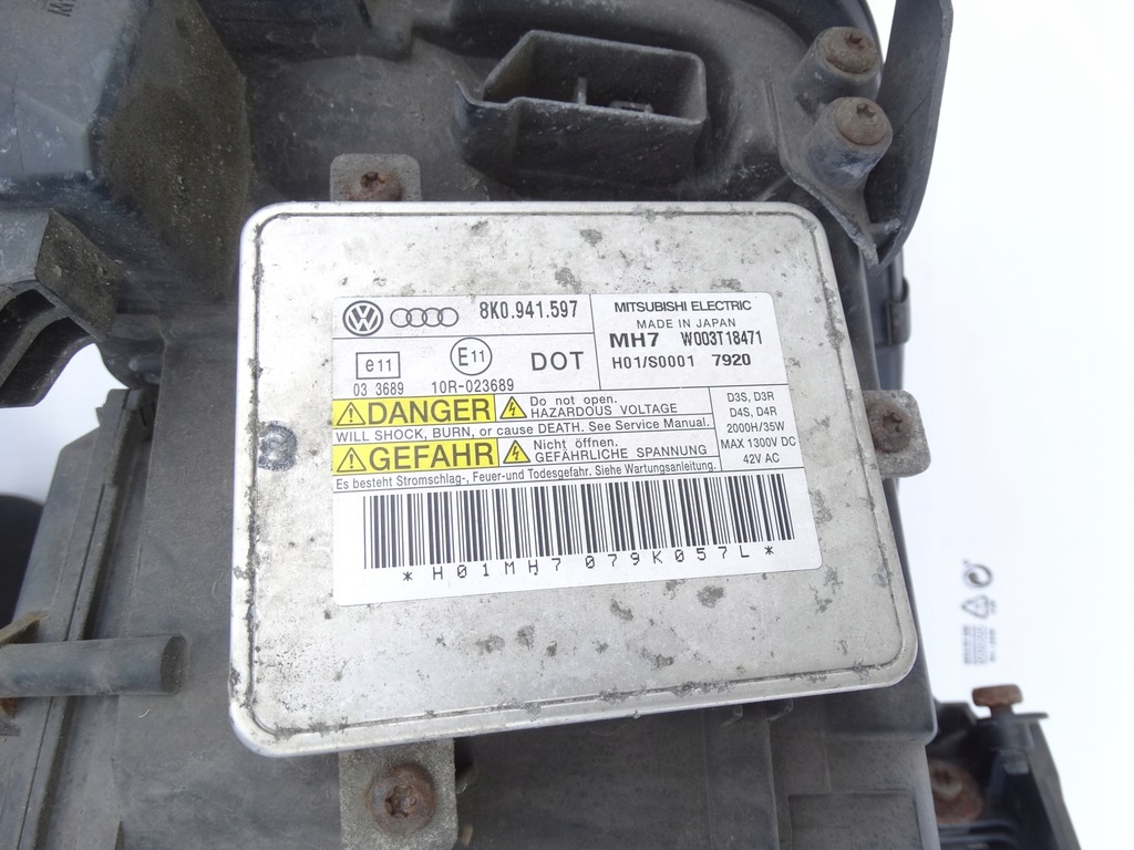 фото №8, Audi a4 b8 08-12 лампа правий перед bi ксенон поворотна led комплектна оригінал