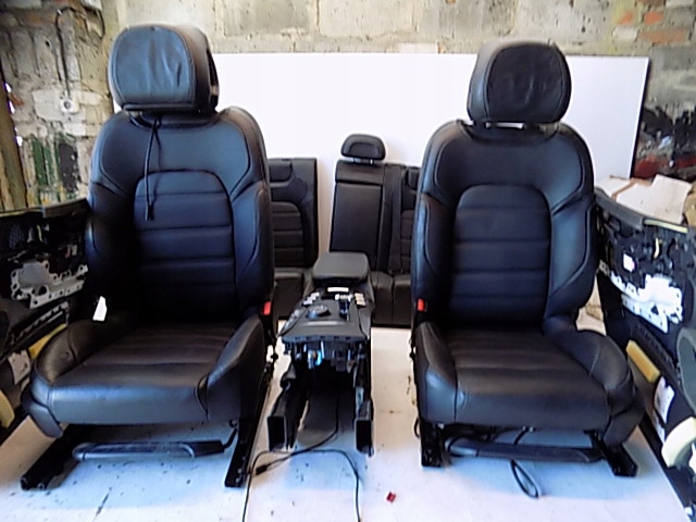 фото №13, Citroen ds5 11- сидіння сидіння заднє сидіння обшивки тунель czarna шкіра комплект