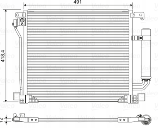 фото №9, Конденсатор конденсатор кондиционера astra g 2.0td 02- hart
