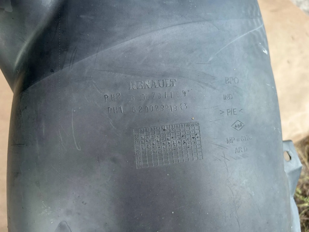 фото №4, Підкрилок правий задня задні renault clio iii 82002891943